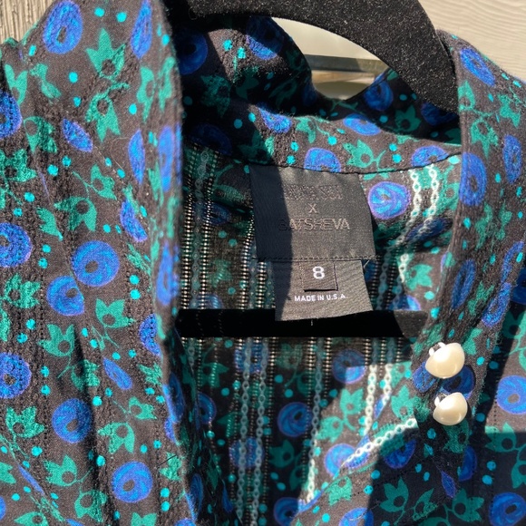 Anna Sui X Batsheva Cornflower Victorian Blouse Size 8 - Picture 9 of 11